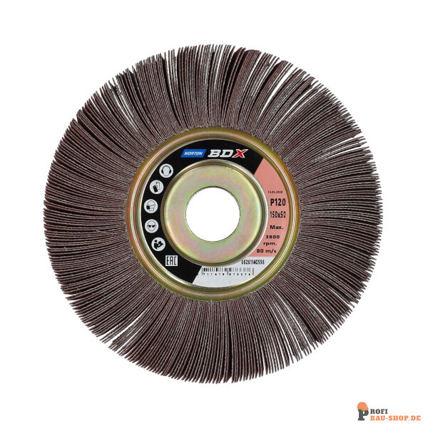 nortonschleifmittel/NORTON_schleifmittel_66261140556 Flange Flap Wheels Norton-BDX-150x50x25_120_181071